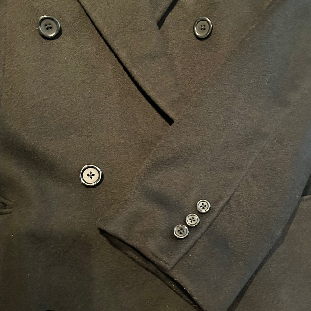 Men’s Large Black Cashmere Coat